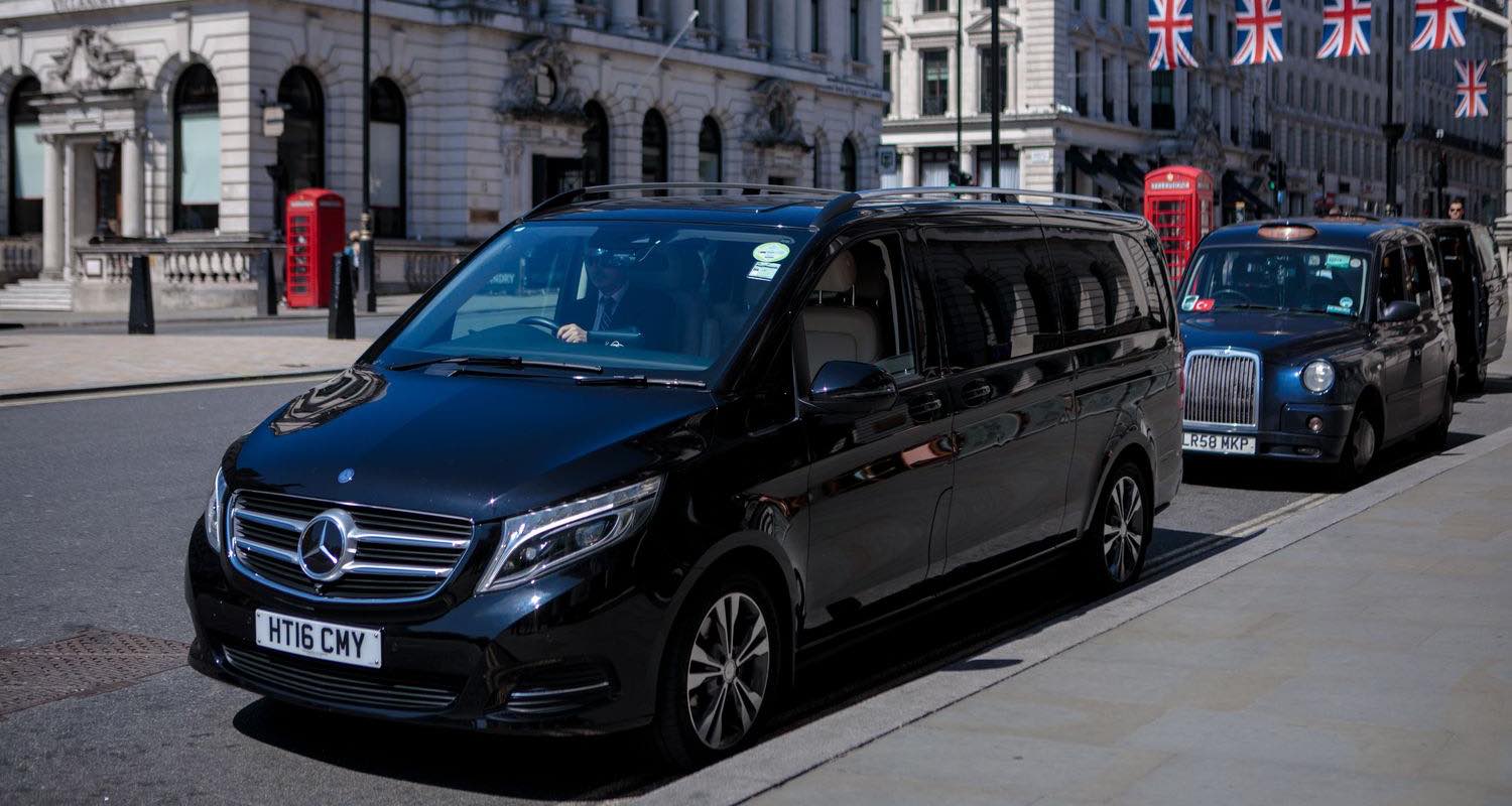 V-Class with a chauffeur car hire